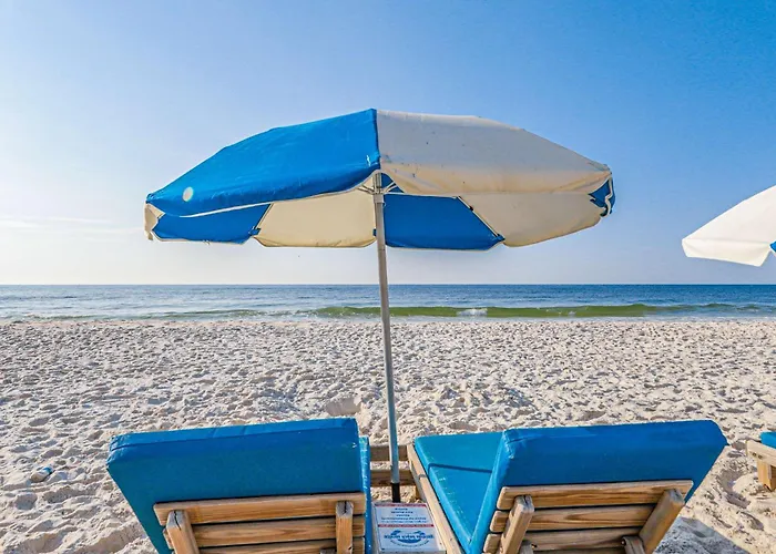 Gulf-front W Shaded Balcony Ac Wifi & Shared Pools Hot Tubs & Gym